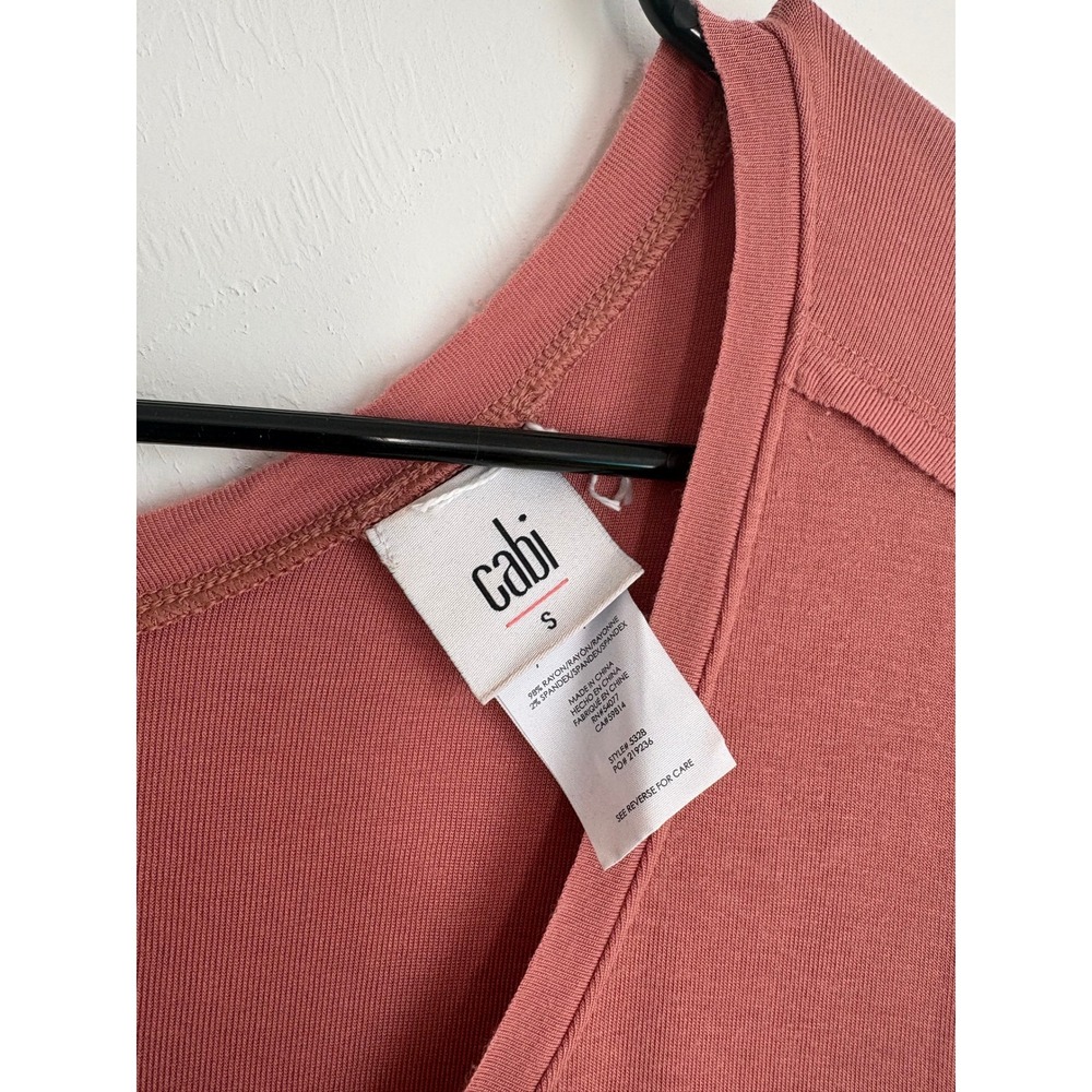 Cabi VNeck Dolman Sleeve Oversized Top Casual Classic Minimalist Normcore Summer - Picture 3 of 4